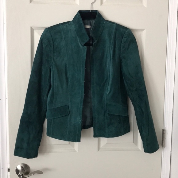 Classiques Entier Jackets & Coats Suede Emerald Green Jacket Poshmark